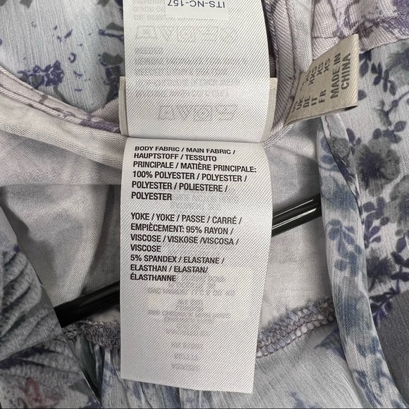NWOT LOGO by Lori Goldstein Women’s Size XXS Floral Printed Chiffon Vest Pockets - Picture 11 of 11